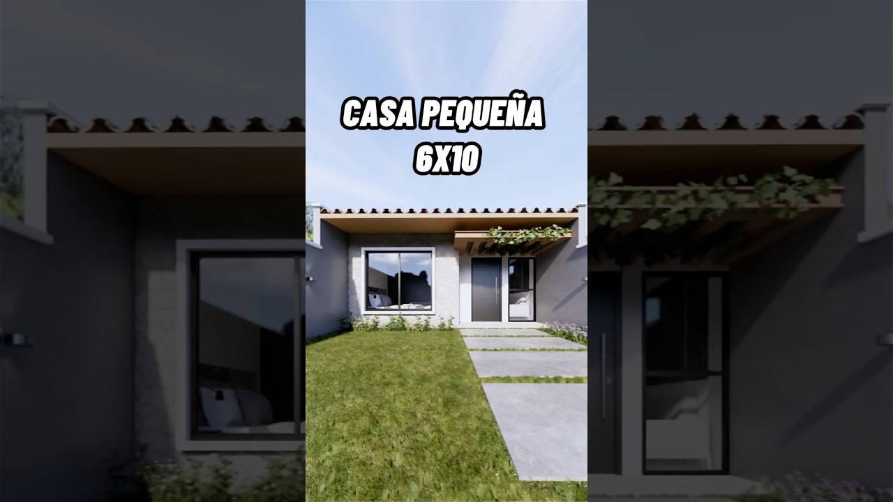 Bonito Dise&ntilde;o de Casa de 6X10 #housetour #arquitectura #tinyhouse #casaspeque&ntilde;as #planosdecasas
