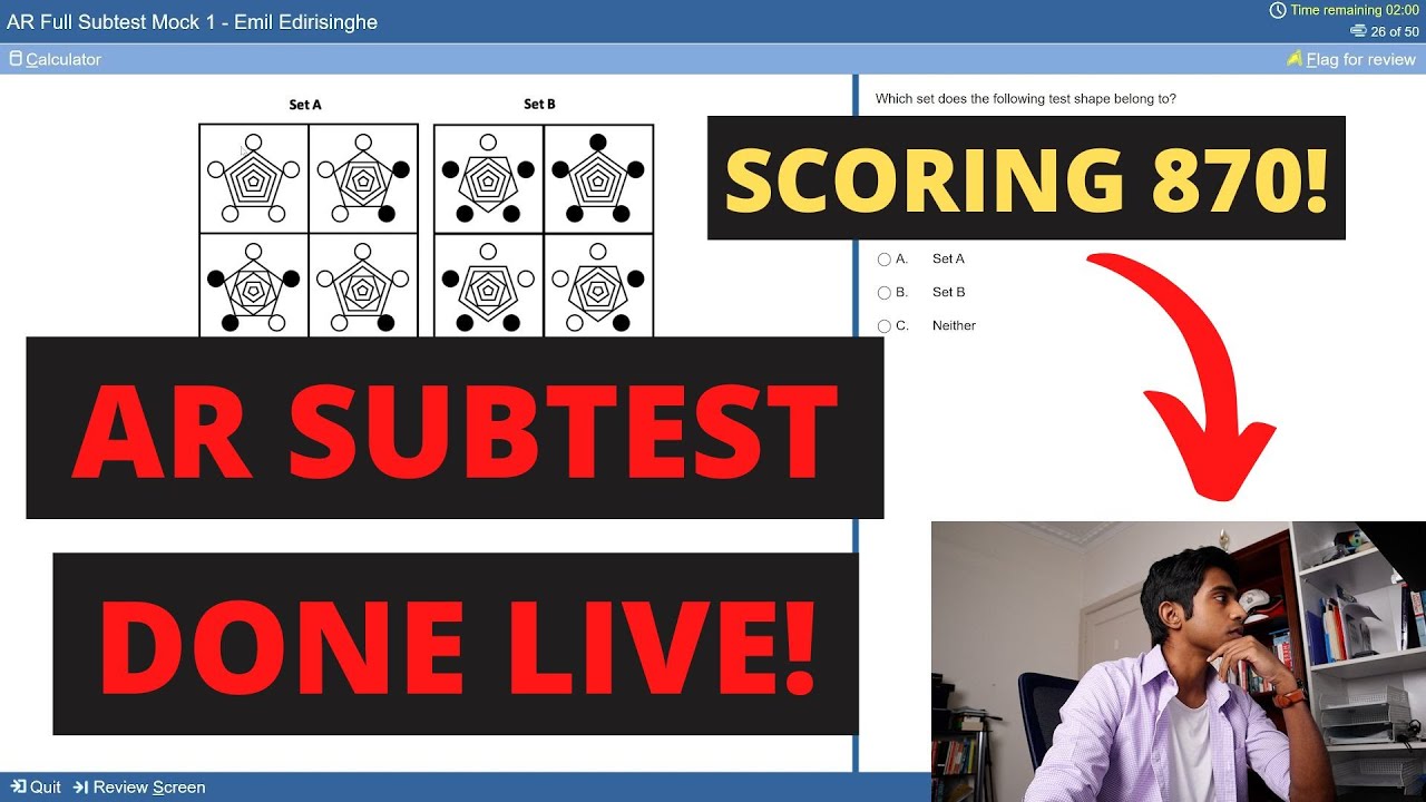 Посмотрите, как я набрал 99-й процентиль на экзамене UCAT Abstract Reasoning Live!
