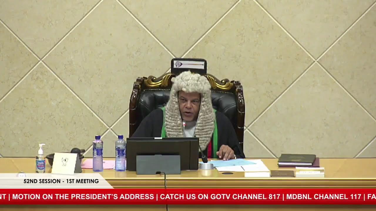 PARLIAMENT OF MALAWI | 10th November, 2025, 52nd Session - 1st Meeting of Parliament