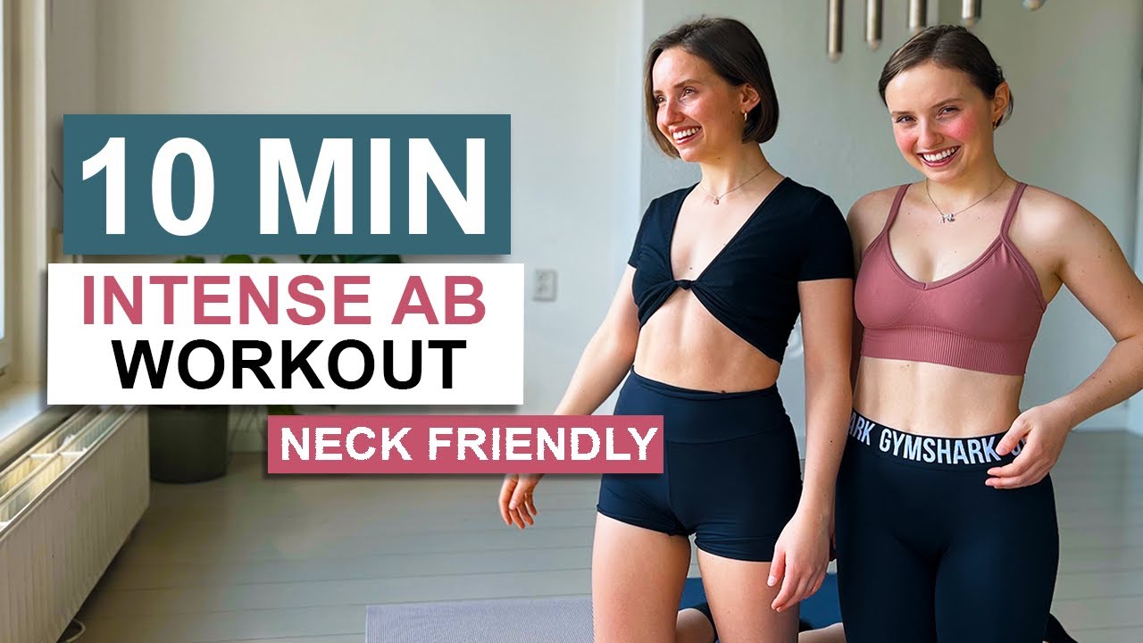 AB WORKOUT SAFE FOR NECK // 10 minute neck friendly ab workout | Twice as Fit