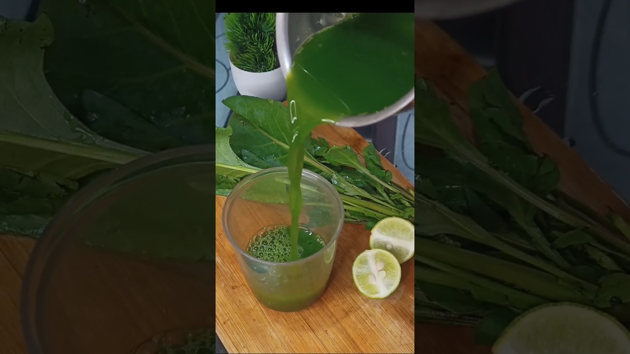 #Healthy Spinach Juice Recipe 🥤#viralrecipe #healthyjuice#spinach #shots  #greenjuice #juicerecipe