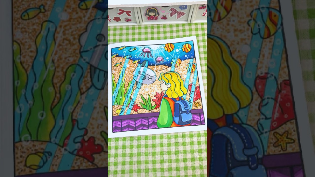 Seeing a part of the ocean - Cici Slay Coloring Book #cicislay #shorts #trendings #coloringbooks