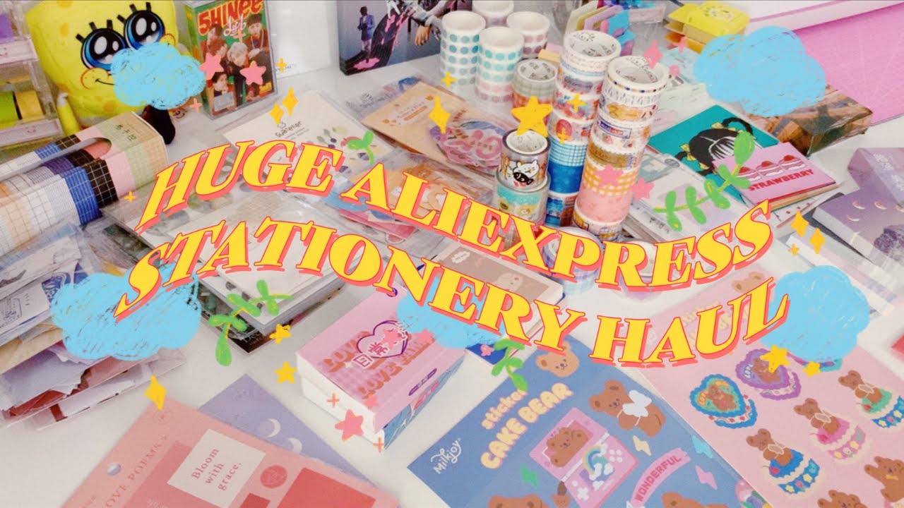 📦 another huge aliexpress stationery haul 🍓