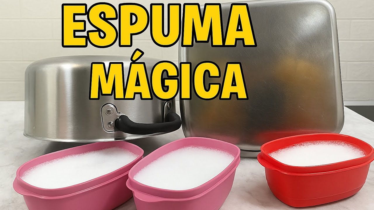 ESPUMA MÁGICA PARA DEIXAR  TUDO BRILHANDO 