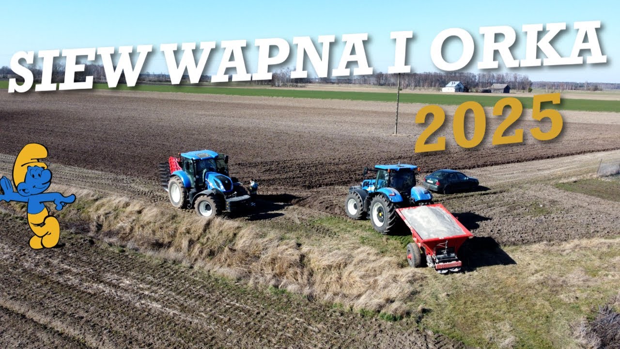 🇵🇱 Siew wapna i orka 2025 & New Holland T7 260 & T7 230 & Pronar & Kverneland BB100 $ Unia Tur Vario