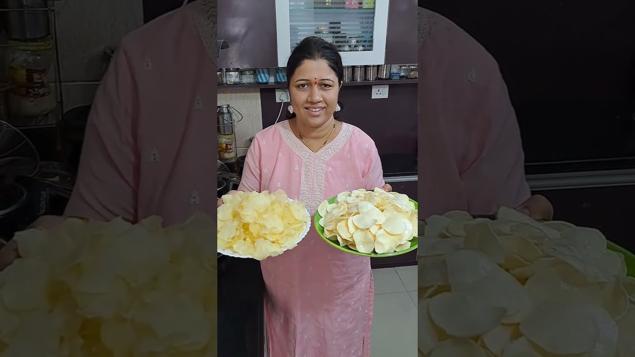 ना तुरटी नाही उन्हात १० मिनिटांत बटाटा वेफर्स | Batata wafers Recipe  Marathi | Unhali Valvan Recipe