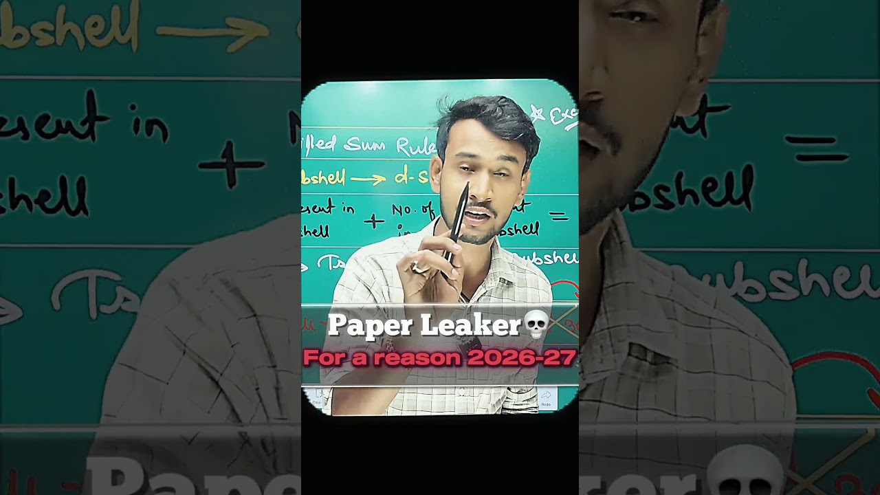 🚨 2027 Final Exam Paper Leak? Most Expected Questions Revealed!  #chemistry #paperleak #do4you