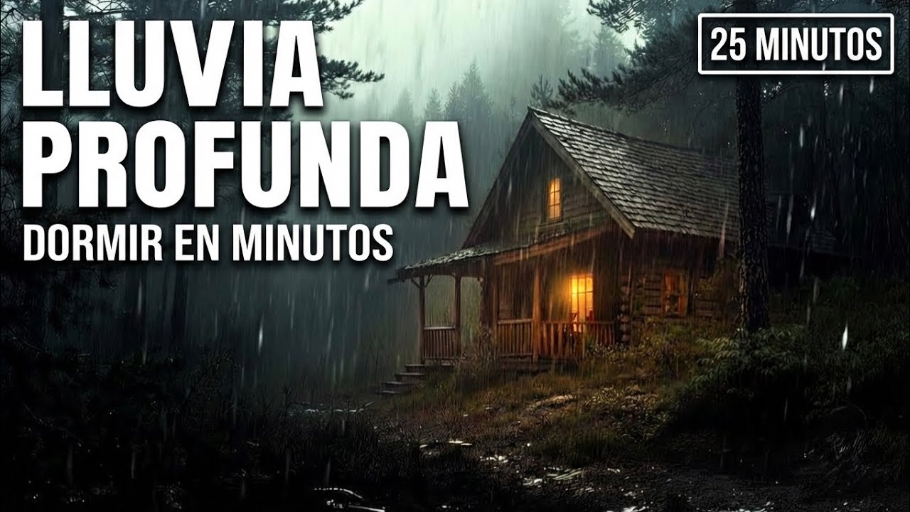 Lluvia Profunda en Cabaña del Bosque 🌧️ Sonidos para Dormir Rápido en Minutos