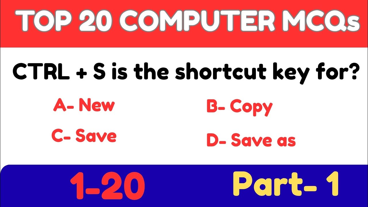Top 20 Computer MCQ | Computer important Questions for all competitive exam | Computer Knowledge 