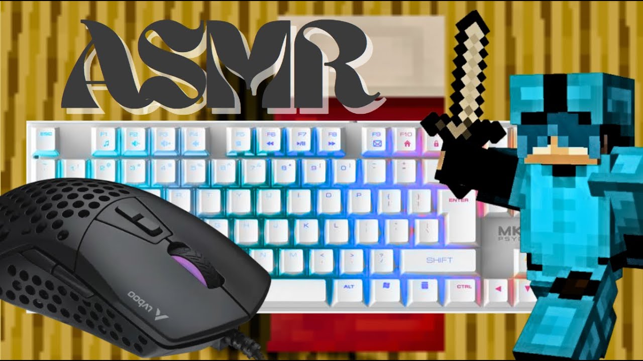 Minecraft Bedrush ASMR Keyboard and Mouse Sounds