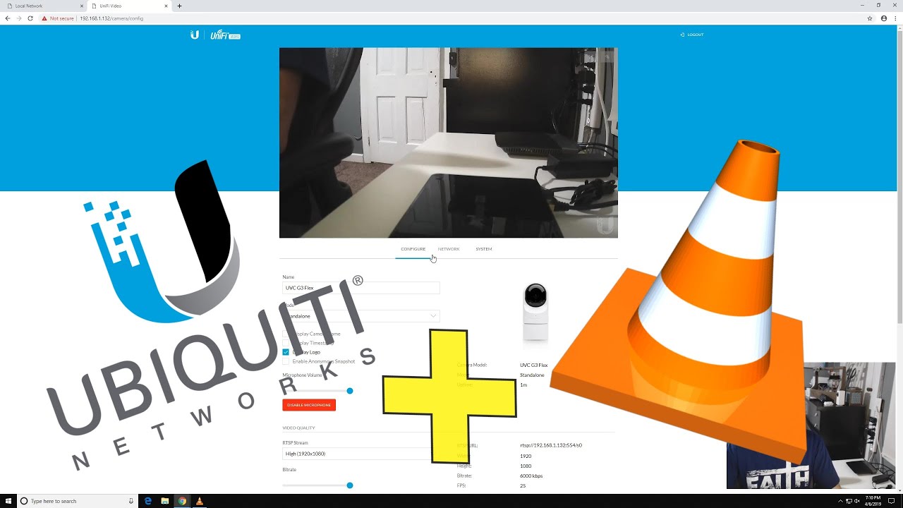 Unifi Camera Quick Standalone Setup | RSTP Stream | VLC Live View
