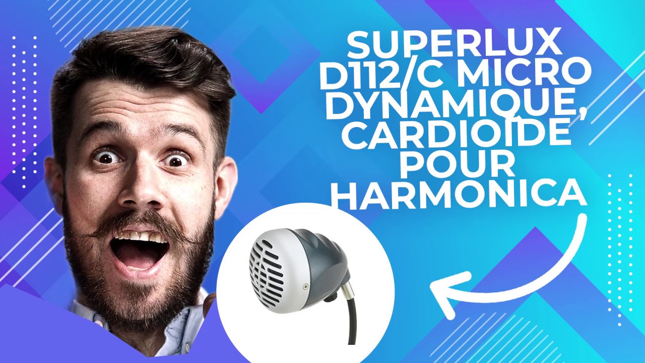 Votre avis sur Superlux D112/C Micro dynamique, cardio&iuml;de pour Harmonica avec contr&ocirc;le