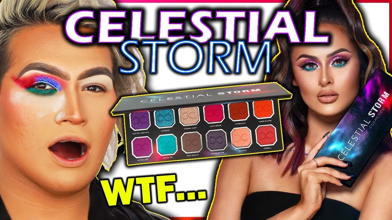 CELESTIAL STORM PALETTE REVIEW... Dominique Cosmetics Disaster?!