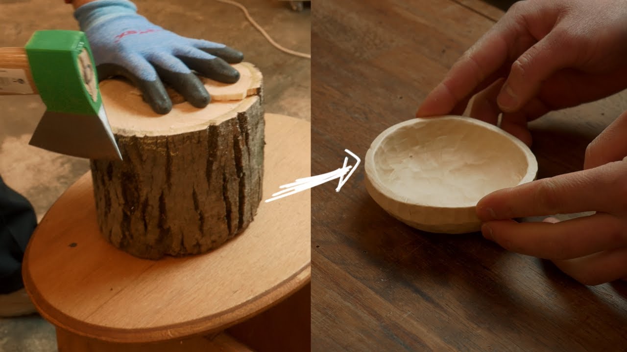 ASMR| mini plate woodcarving in korea