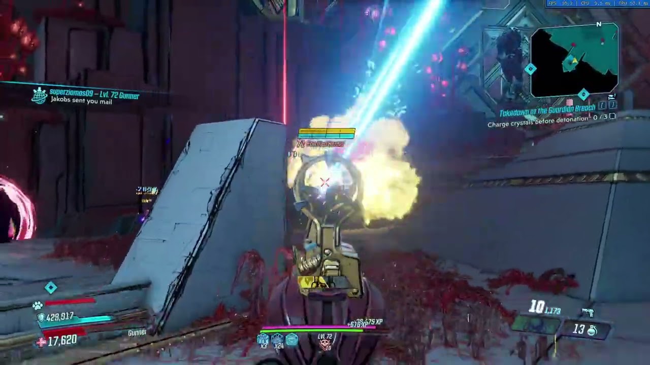 Borderlands 3 Moze World Record Scaled Guardian Takedown 14:59