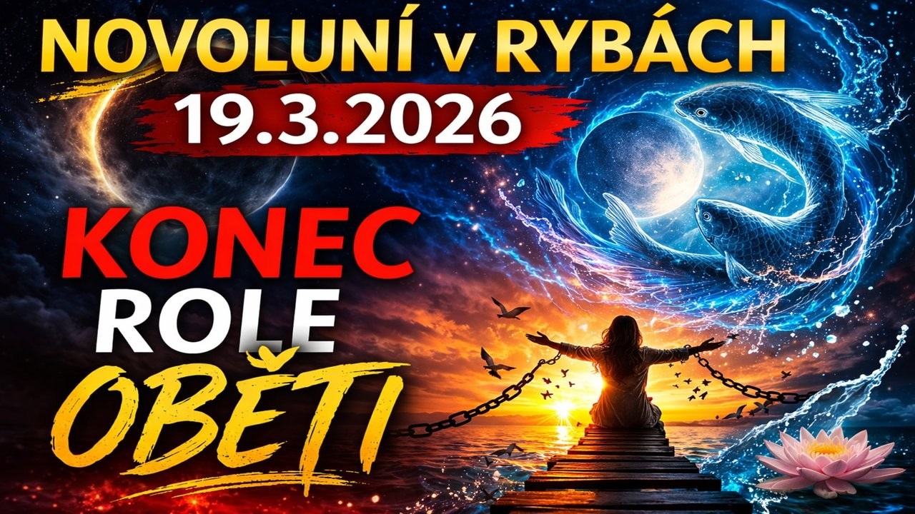 Začátek konce jedné životní etapy: Novoluní v Rybách ♓ 19.3.2026