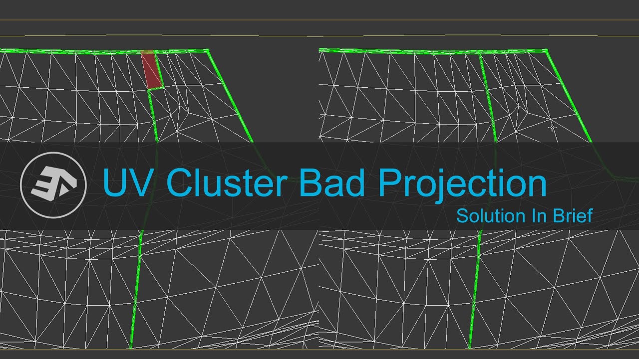 3ds Max - How to correct UV cluster bad projection [Tutorial]