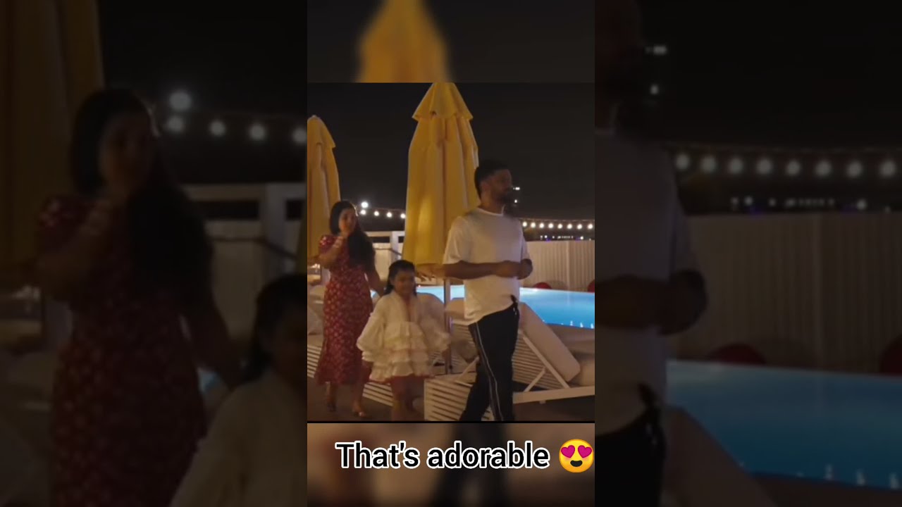 Ziva following MS Dhoni #Ziva & #Dhoni cute video #ziva #dhoni #msd #daughterlove #fatherlove #thala
