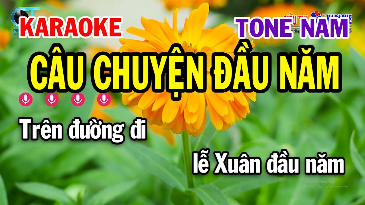 Karaoke Câu Chuyện Đầu Năm Tone Nam ( G#m ) Nhạc Sống Mới || Karaoke Siêu Thị