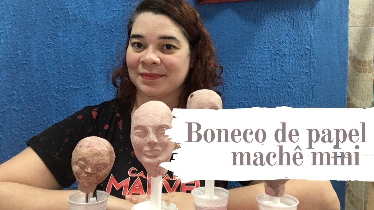 DIY Boneco de papel machê mini - Parte 1 - O esqueleto