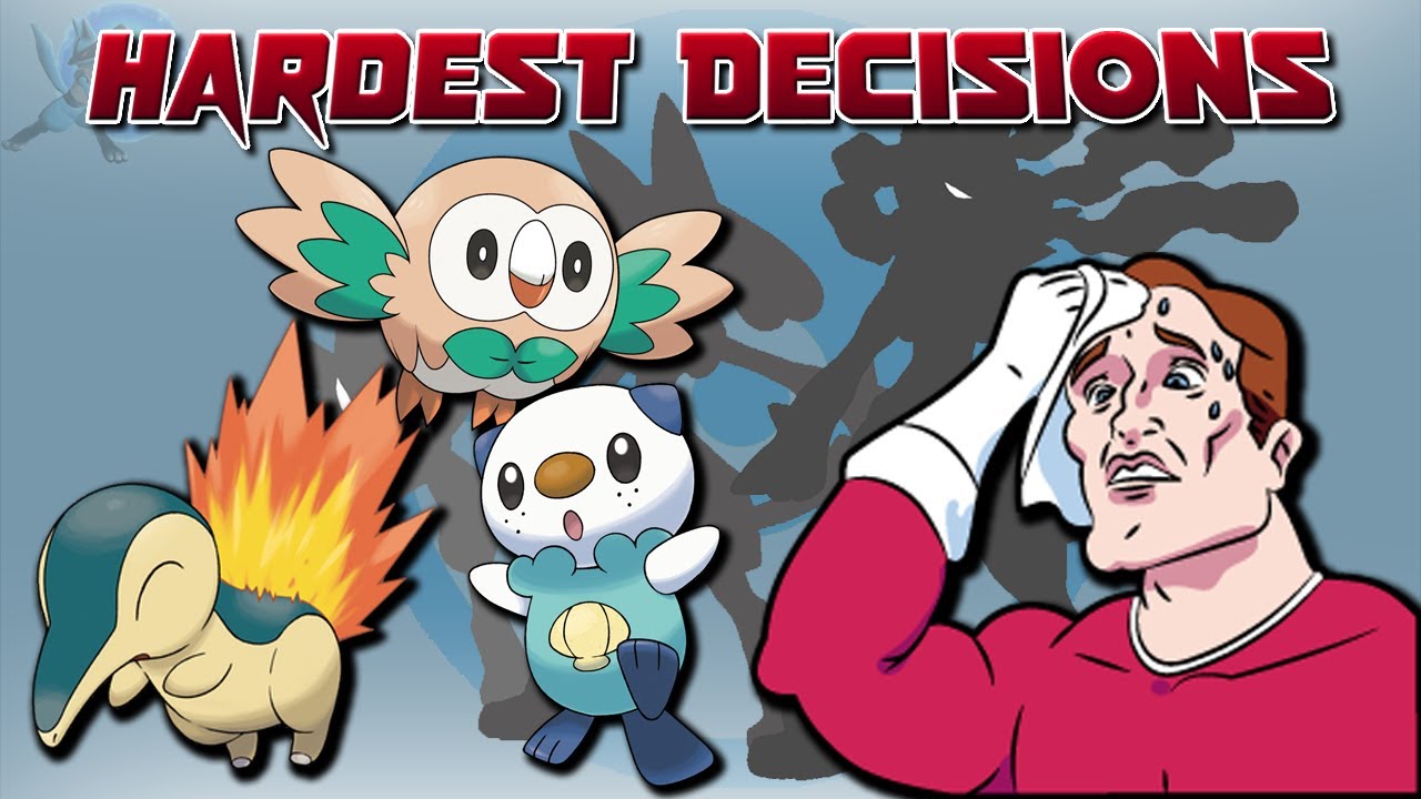 Hardest Decisions in Pokémon