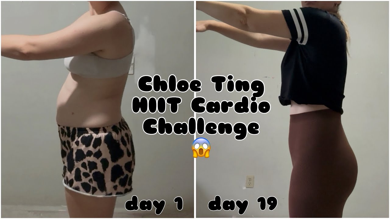 I Tried Chloe Ting Challenge 2025 REALISTIC weight loss journey shred abs hourglass workout HIIT US