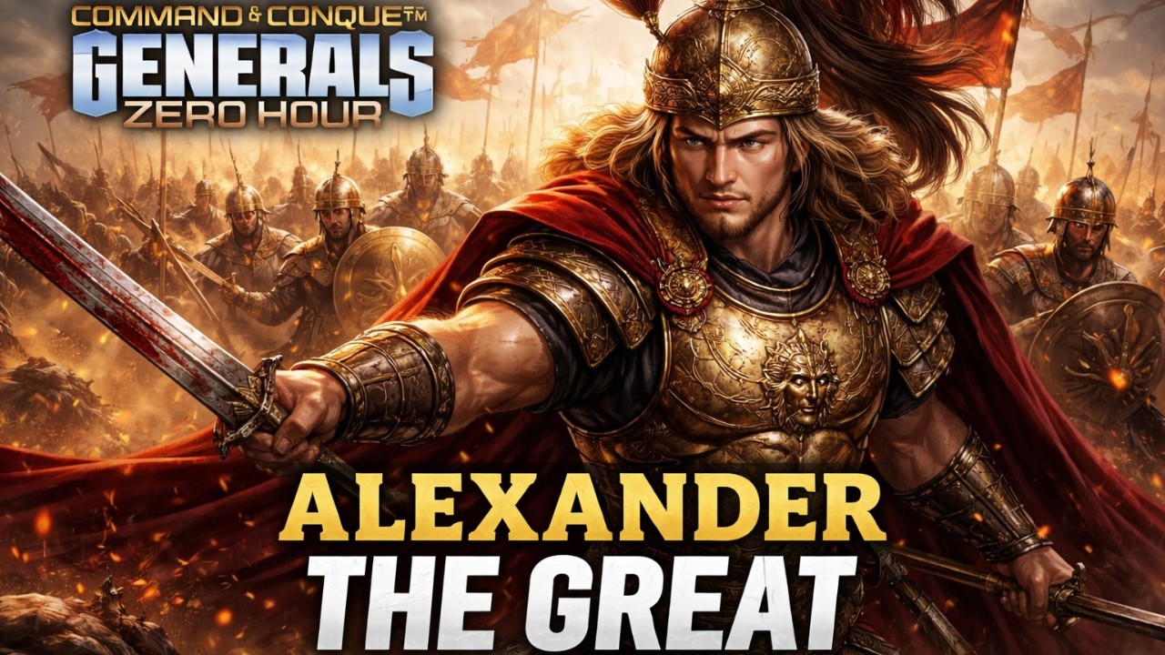 Command & Conquer: Generals–Zero Hour. Playing using Alexander the Great strategies and tactics.