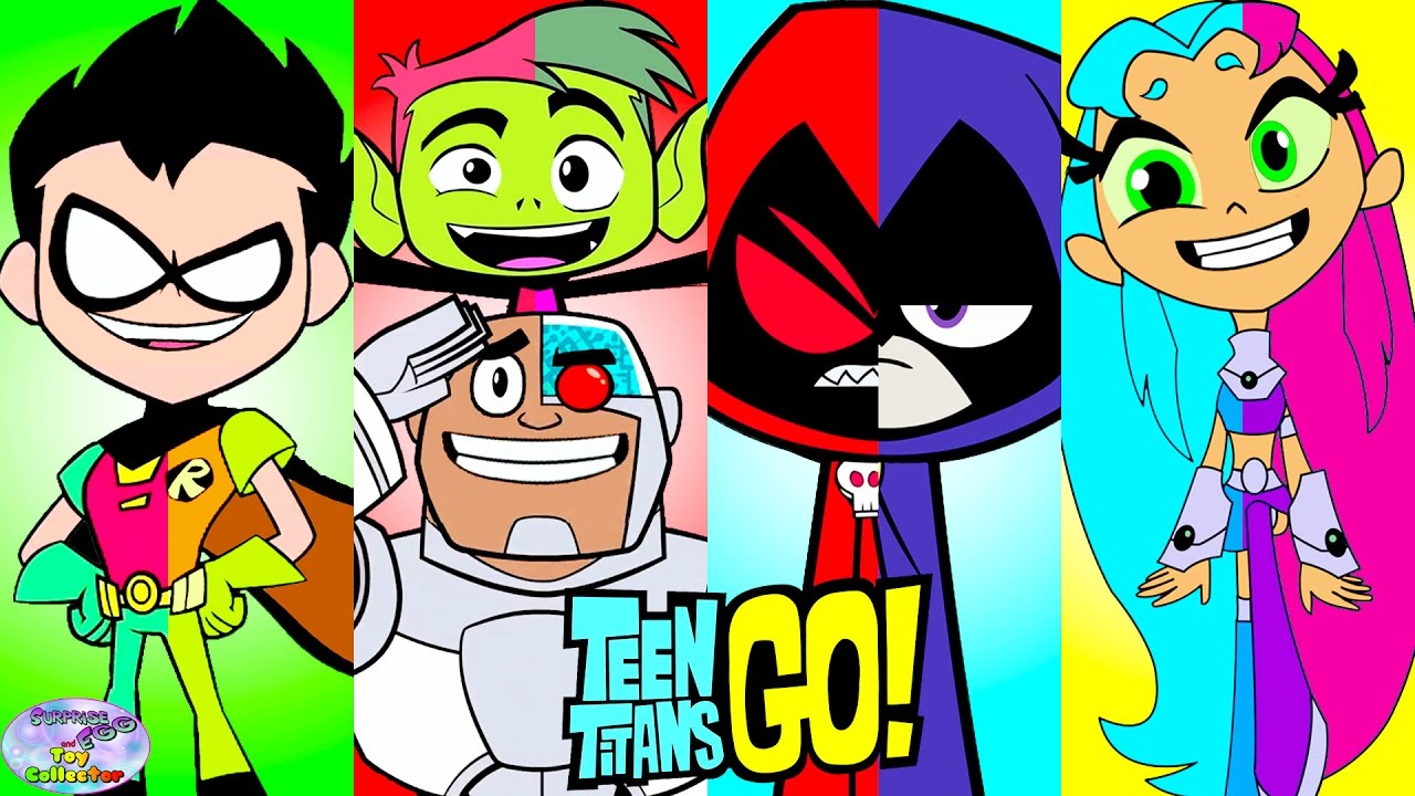 Teen Titans Go! Colors Of Raven Starfire Color Swap Transforms Surprise Egg and Toy Collector SETC