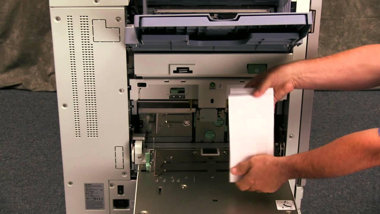 RISO Printer How to Load Envelopes In The Standard Feed Tray
