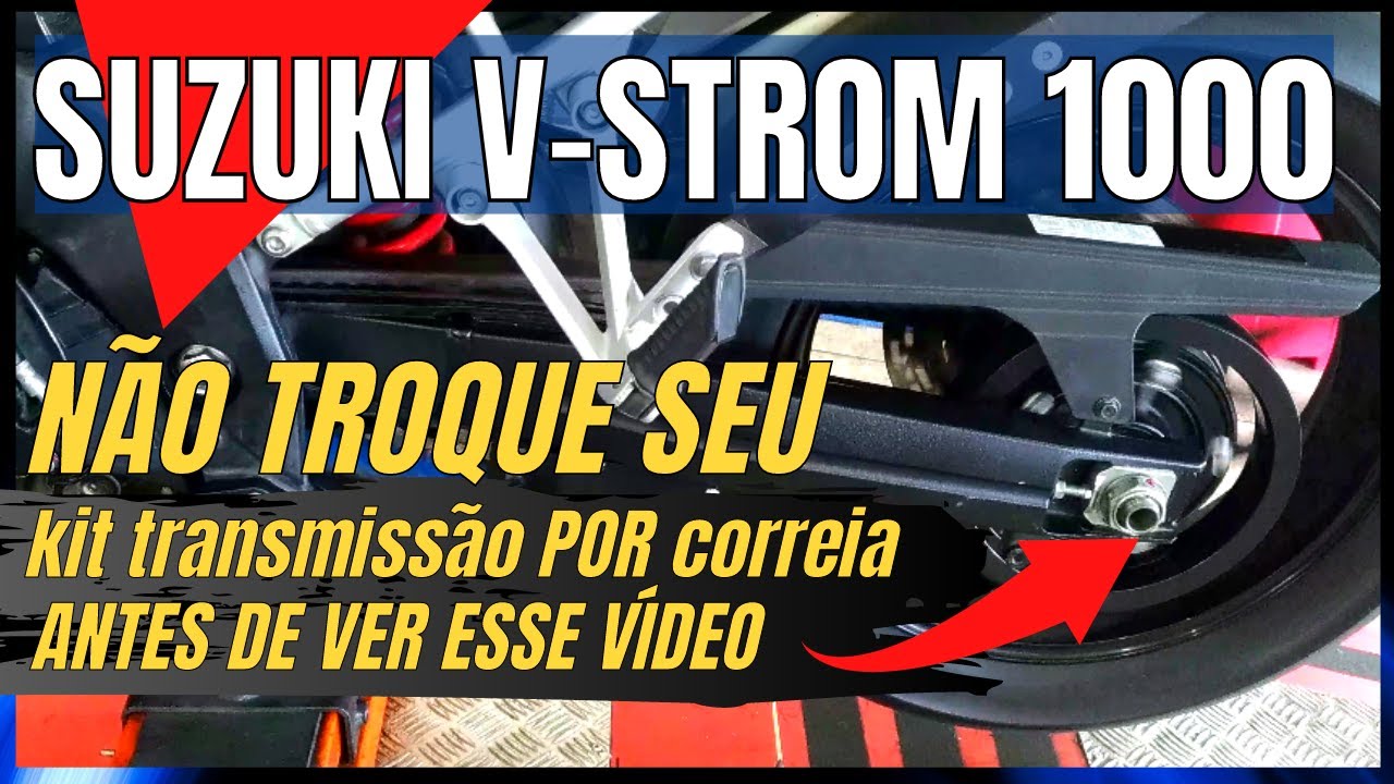 KIT TRANSMISSÃO [relação] POR CORREIA DENTADA NA SUZUKI DL1000 V-STROM SEM ANTES DE VER ESSE VÍDEO