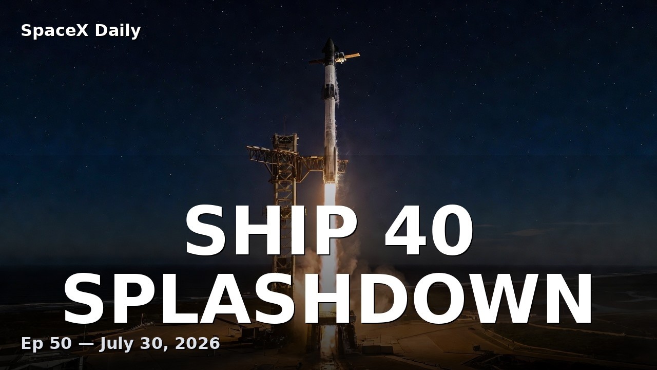 Starship Flight 13 Clears Path to Tower Catch