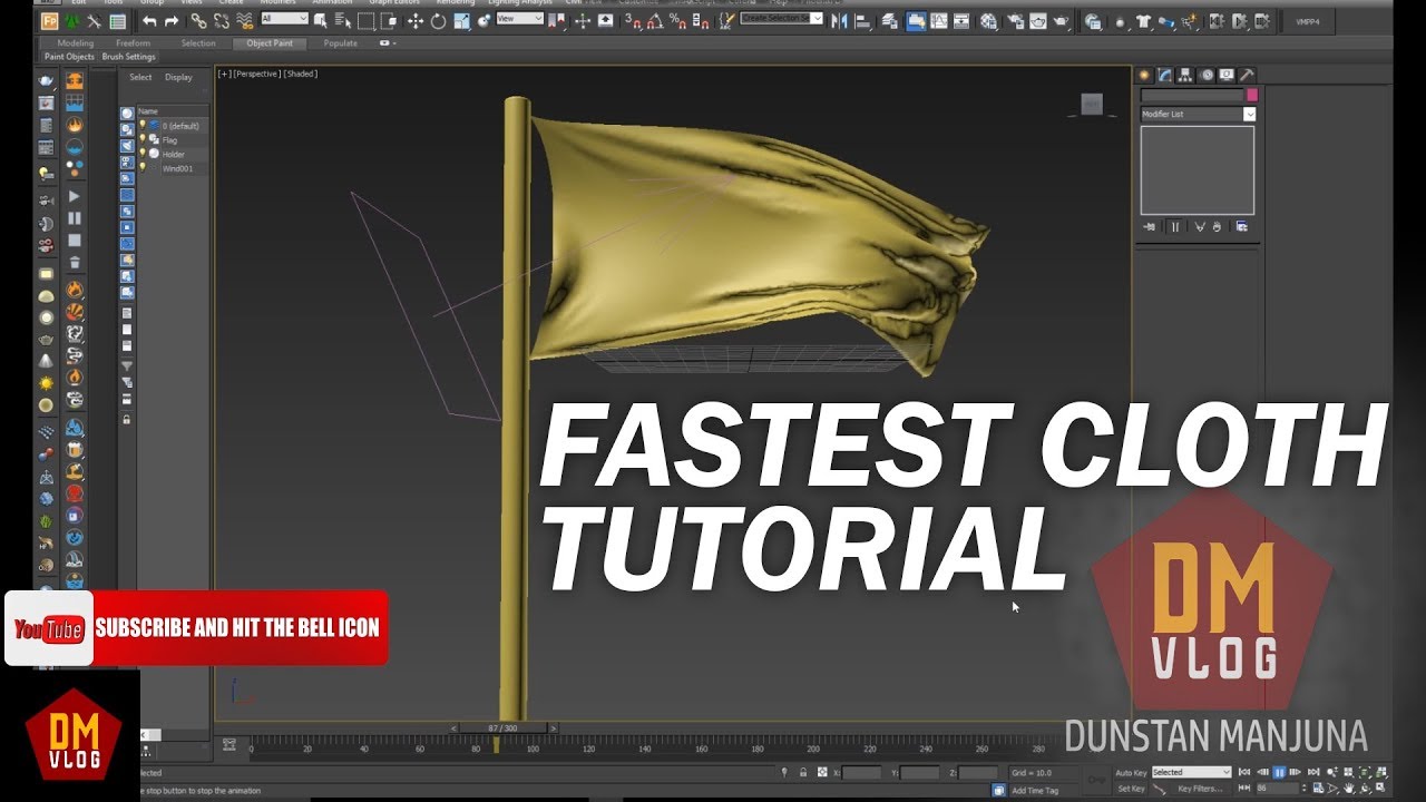 How to Make Flag Animation In 3Ds Max 2015 | DMVLOG