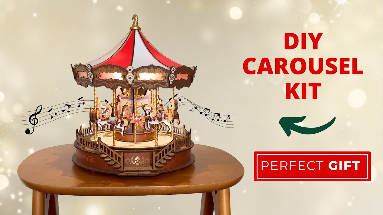 Rolife 3D Wooden Puzzle 🎠 | Classic Carousel Unboxing & Assembly #diy #satisfying #giftideas