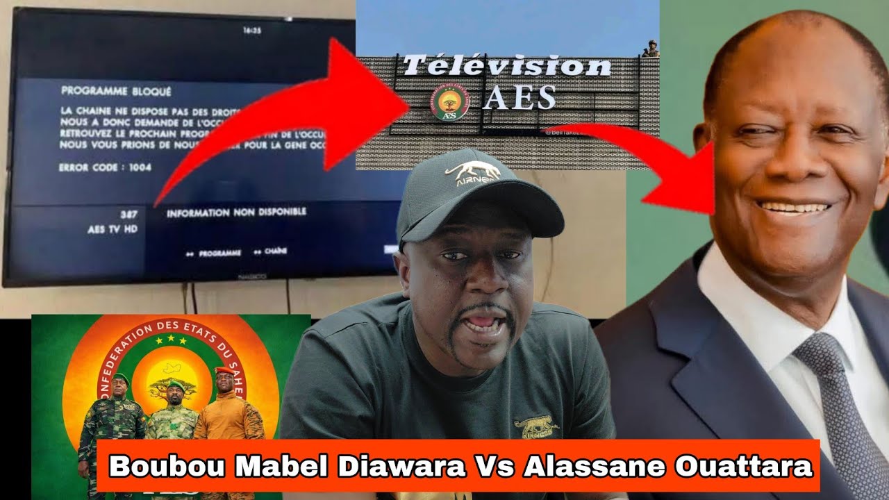 9 février 2026 Boubou Mabel le signal de la télé AES coupe en côte d'Ivoire par Alassane Dramane 