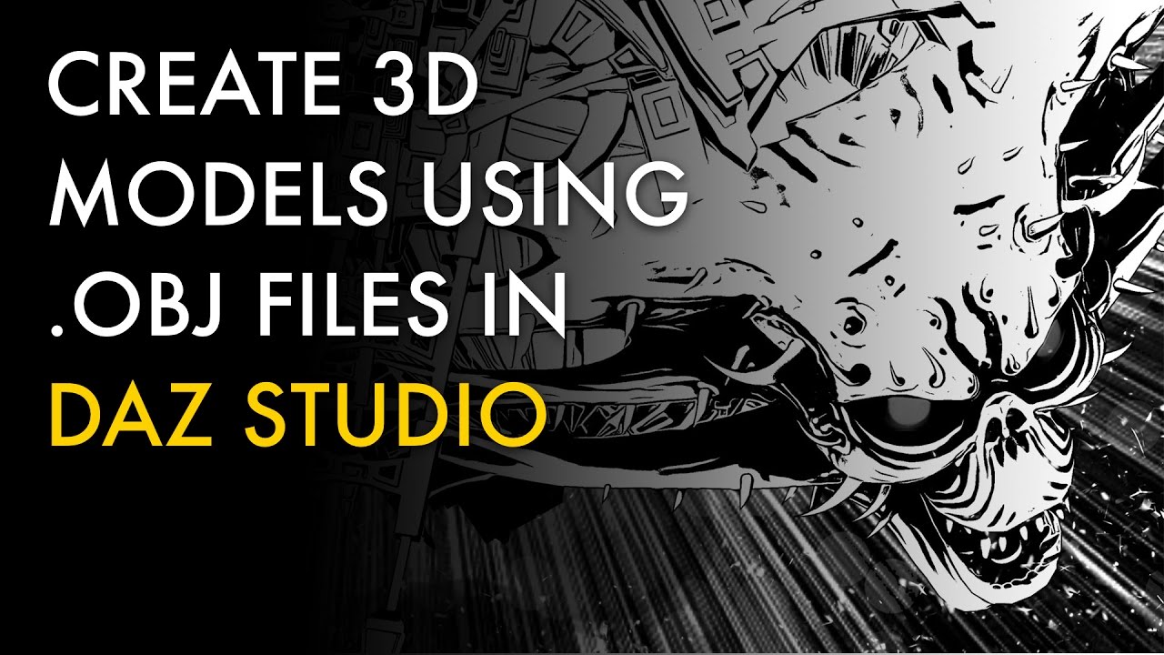 Create 3D Models Using OBJ Files in DAZ Studio