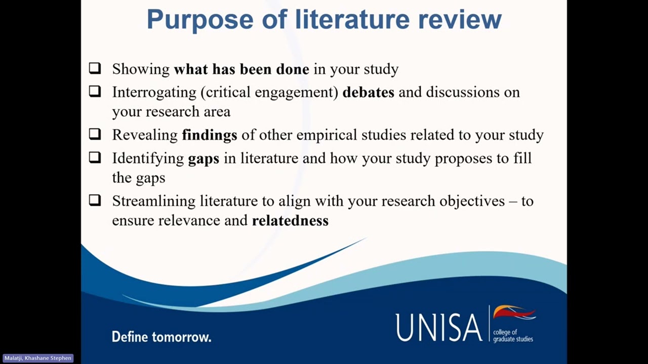 M&D Workshop - Reviewing the Knowledge Landscape A Masterclass in Literature Reviews Social Sciences