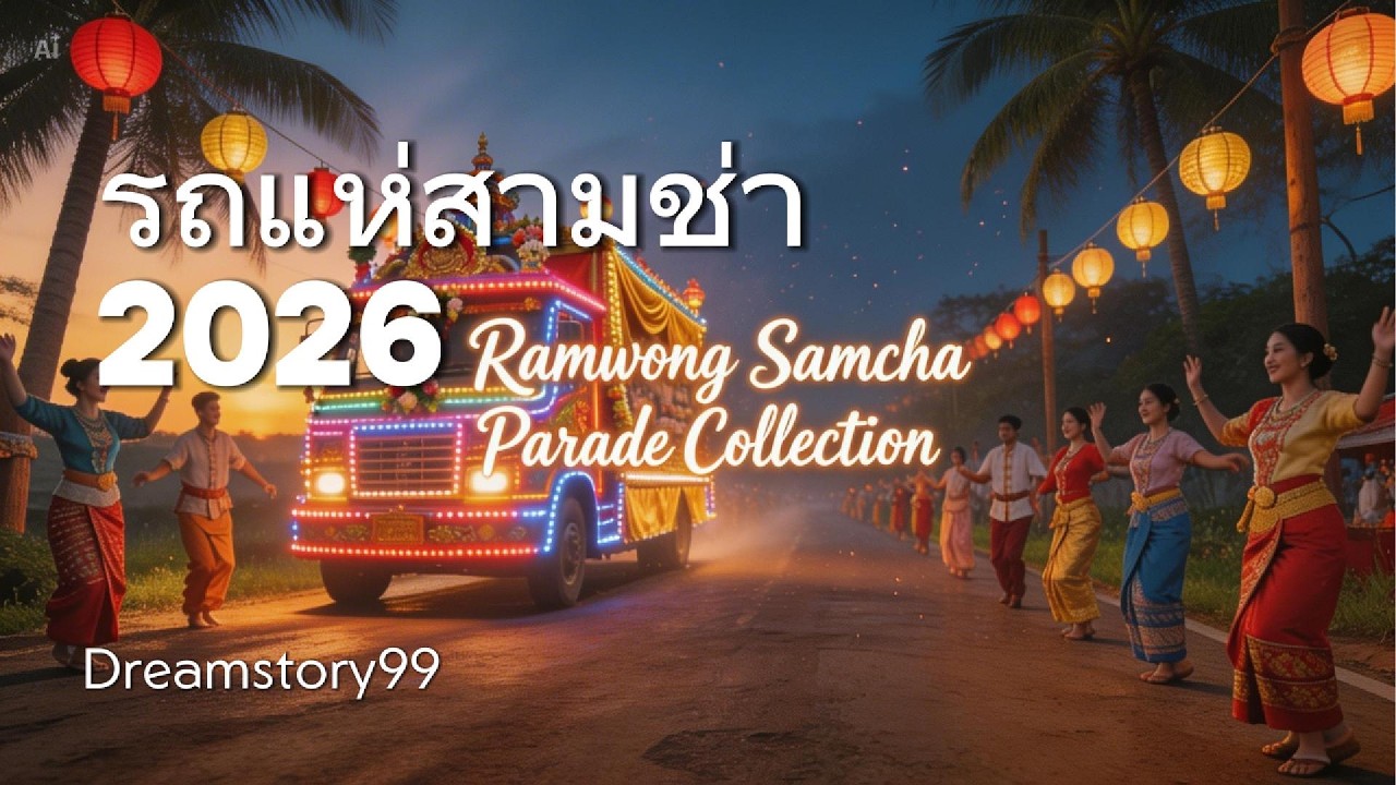 รวมเพลงสามช่ารถแห่ งานวัดมันส์ๆ 💃 | Ramwong Samcha Dance Festival Mix – Dreamstory99