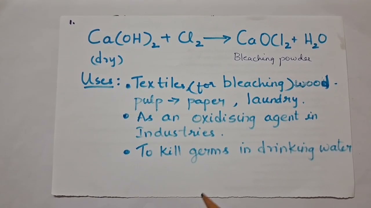 Chloro-alkali process  explaination