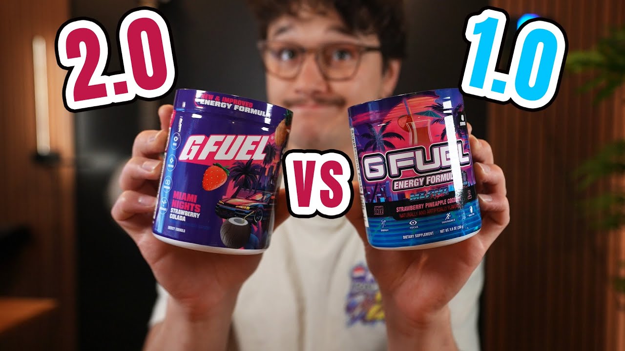 Miami Nights 2.0 GFUEL Flavor VS 1.0 Taste Test!