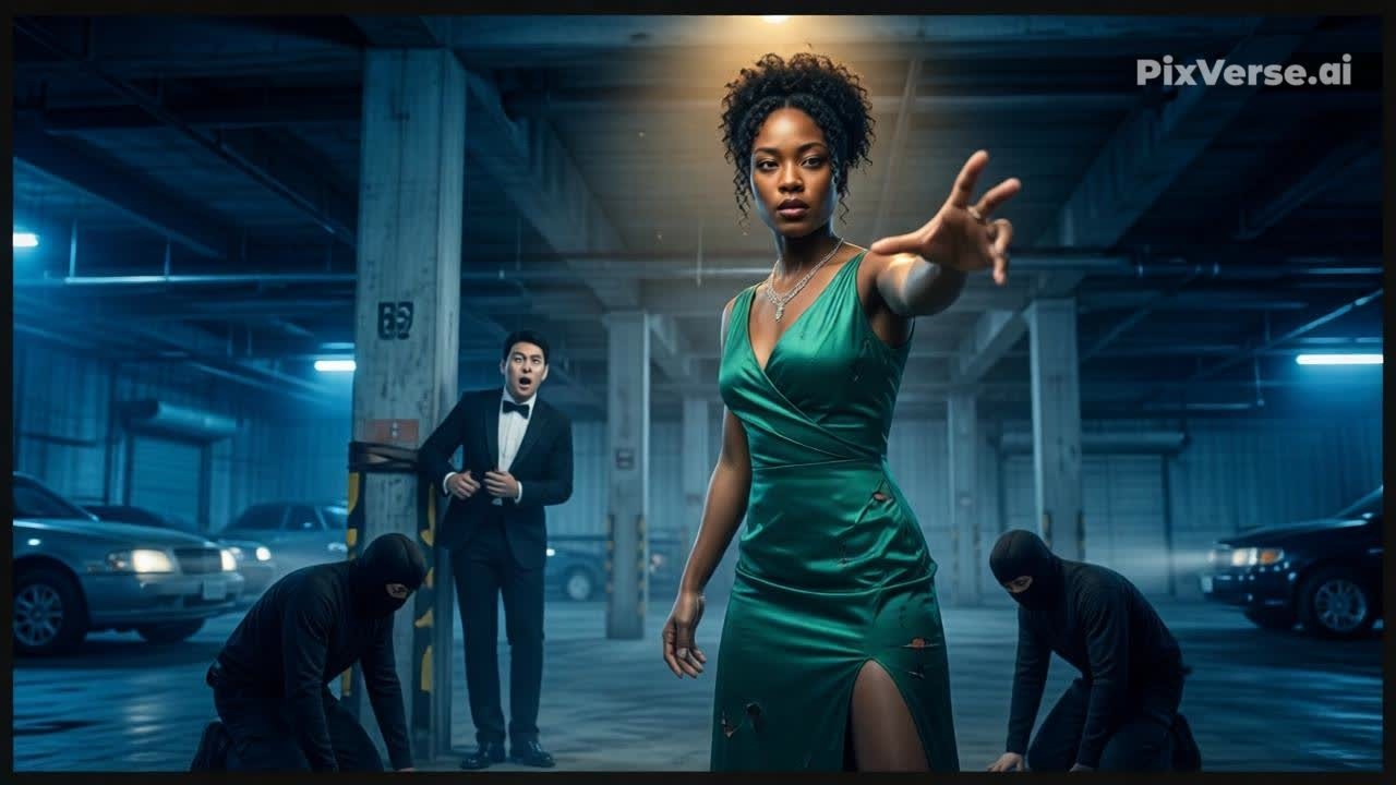 BLACK LADY Rescues Her HUSBAND, a Korean MAFIA BOSS From Kidnappers