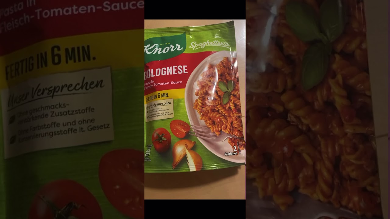 Testing Spaghetti Bolognese von Knorr