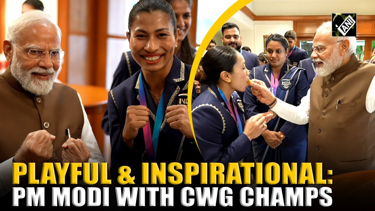 Playful & Inspirational: PM Modi interacts with CWG champions | Glasgow Commonwealth 2026