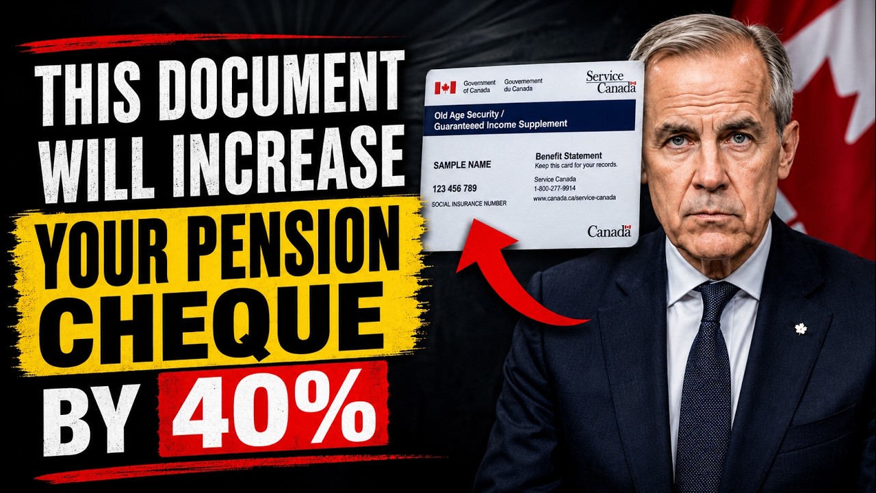 📌 This One Document Can Increase a Canadian Senior's Monthly Cheque by 40% (Most Ignore It)