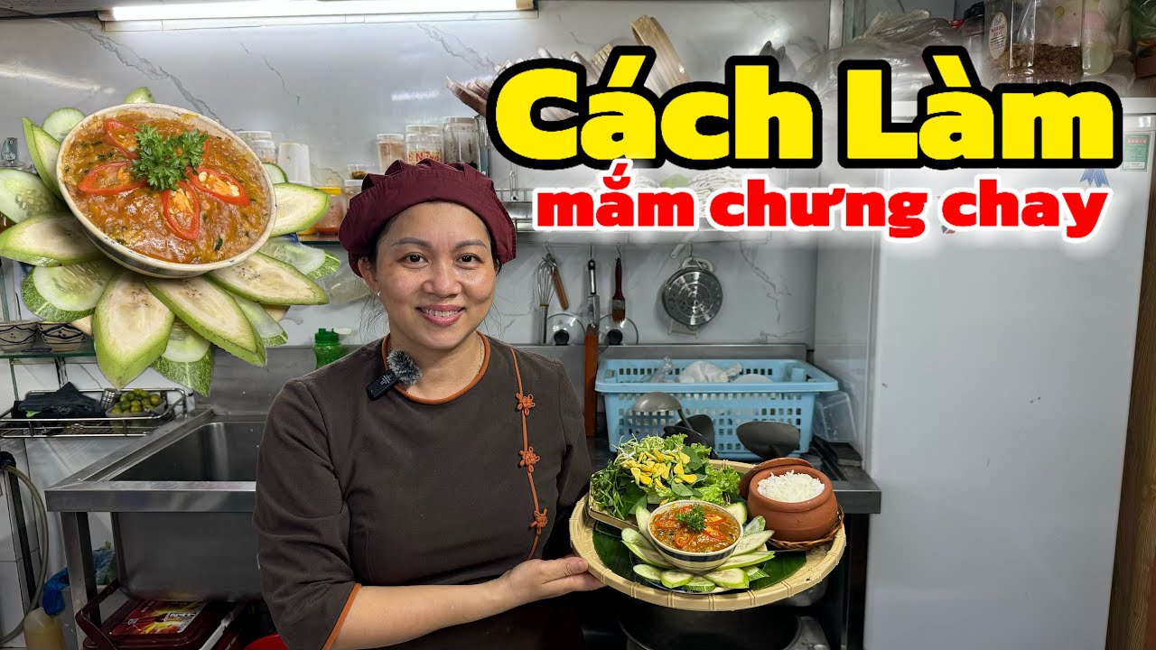 Cách làm mắm chưng chay (How to make vegetarian fish sauce)
