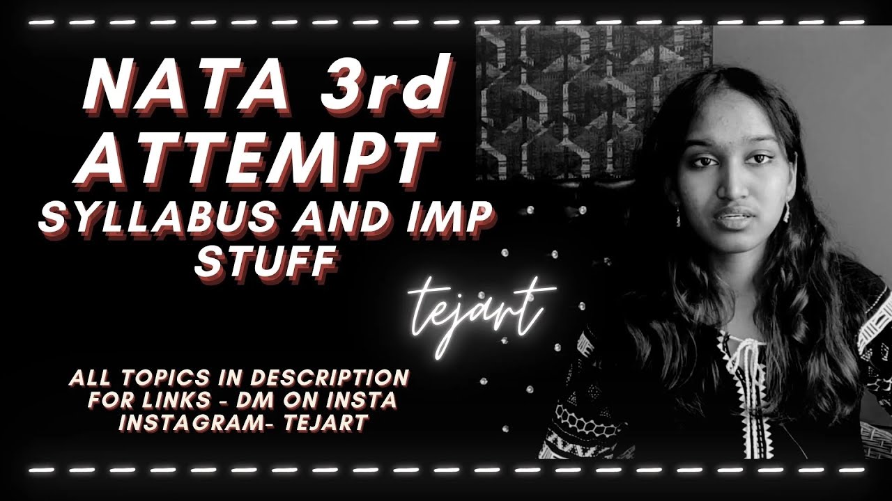 3 ATTEMPT nata - SYLLABUS, IMP LINKS