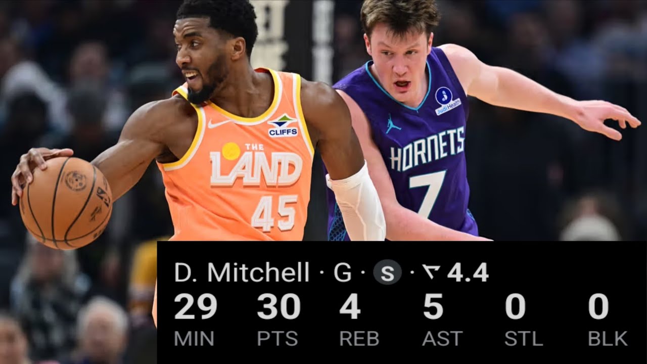 Donovan Mitchell Highlights Vs Hornets 30 PTS 4 REB 5 AST 6 3PM