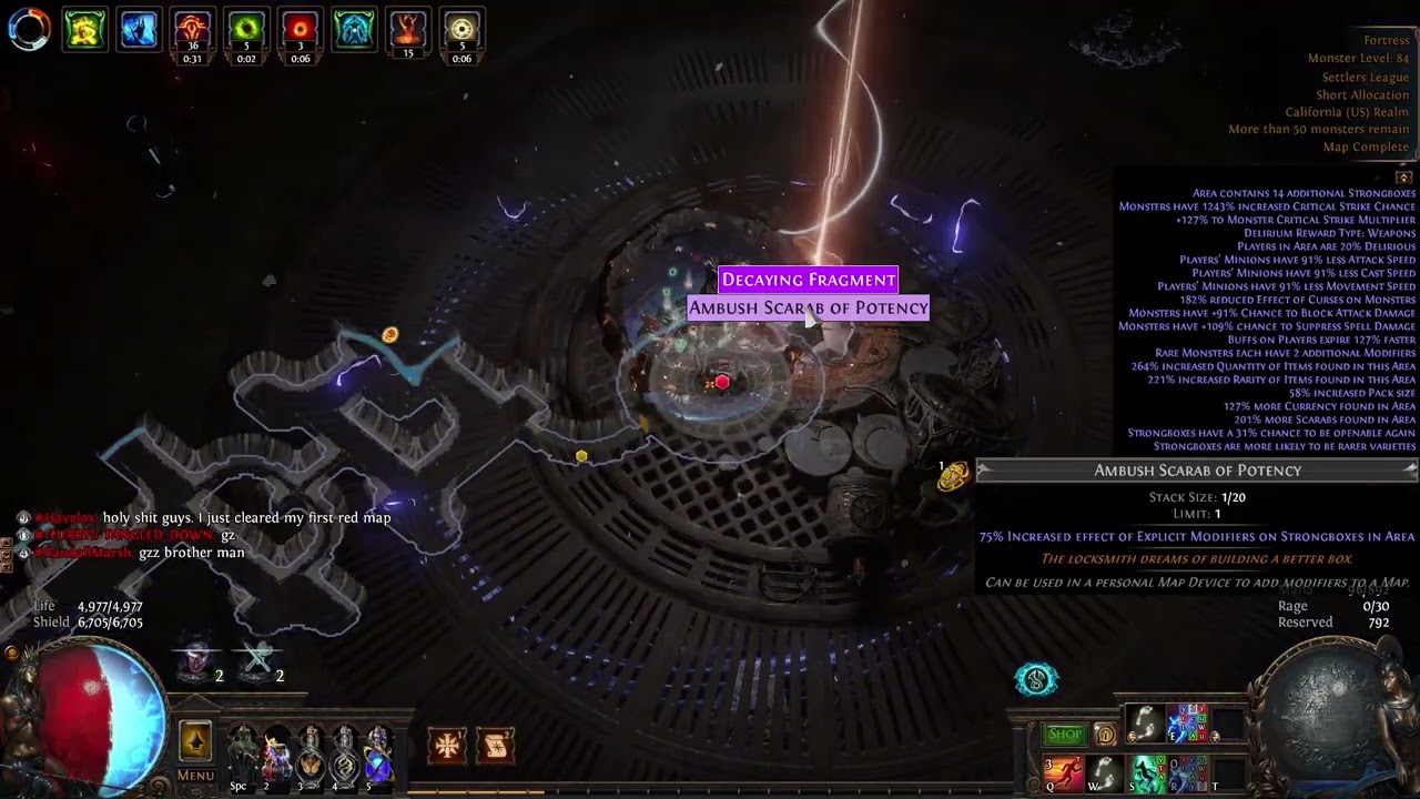 12L Lightning Strike Deadeye | Path of Exile 3.25  Best T17 Farmer