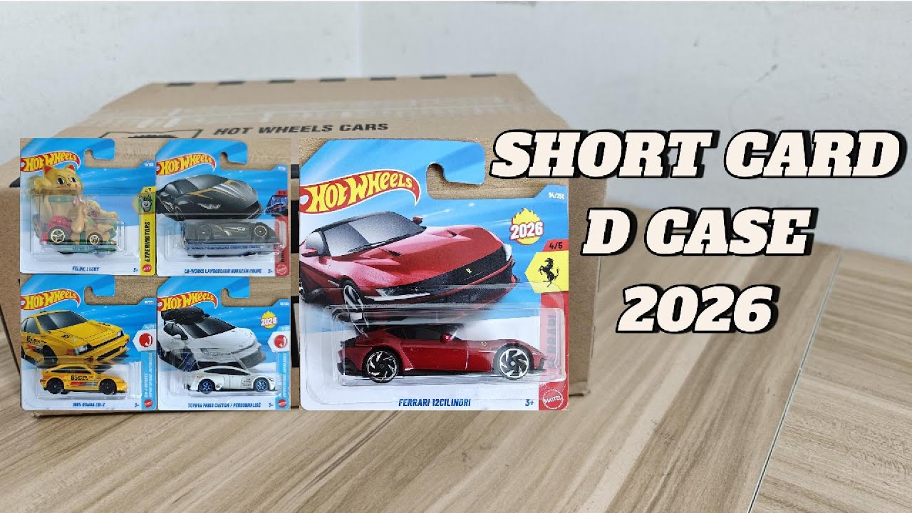 Распаковка - Hot Wheels Short Card D Case 2026 (FERRARI 12CILINDRI)