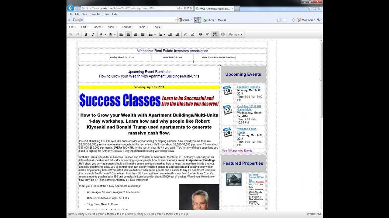 Professional REIA Operating System (PROS) Demo