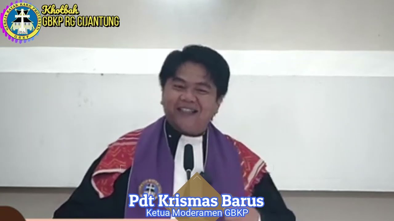 Pdt Krismas Imanta Barus di  GBKP Cijantung part 2